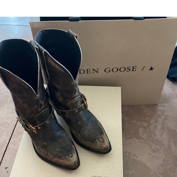Brand new 🌞❤️🤩Golden Goose Cowboy Boots Wish Star Low - Picture 9 of 9
